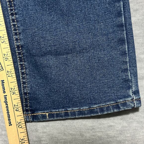 Frye Straight Leg Jeans Women’s Size 28x30 High Rise Medium Wash Stretch Denim - Picture 8 of 16